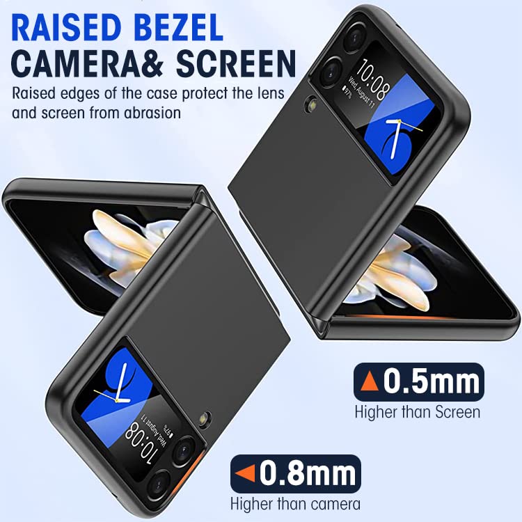 ZORBES® Samsung Galaxy z Flip 4 Case 2022 PC Lightweight Ultra Thin Skin Feeling Case Scrub Full Coverage Anti Scratch Anti Fingerprint for Samsung Galaxy Z Flip 4 5G