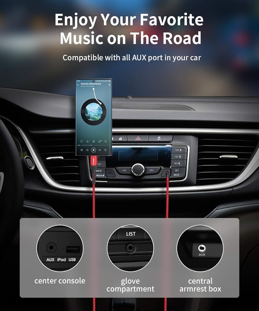 JSAUX® USB C to 3.5mm Audio Aux Jack Cable 3.3ft Type Male Stereo Car Compatible with iPhone 16 15 Series Galaxy S24 S23 S22 S21 Note 20 iPad Pro Pixel 5 4 XL 3PCS