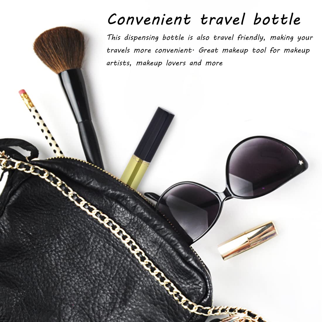 MAYCREATE 10ml Empty Mascara Bottle for Castor Oil Brush Kit Combo with Funnels Mascara Eyeliner For Women Travel (Including 5 Mascara Tubes 2 Funnels 2 Drippers)