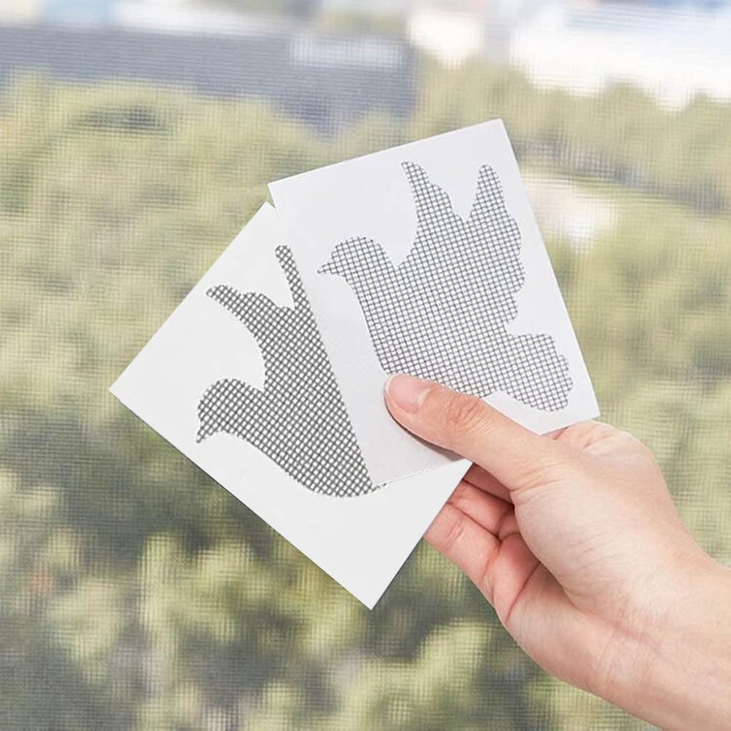 HASTHIP 10Pcs Door Window Screen Repair Patches Self Adhesive Mesh Screen Repair Patches Creative Dove Shape Self Adhesive Window Screen Repair Patches