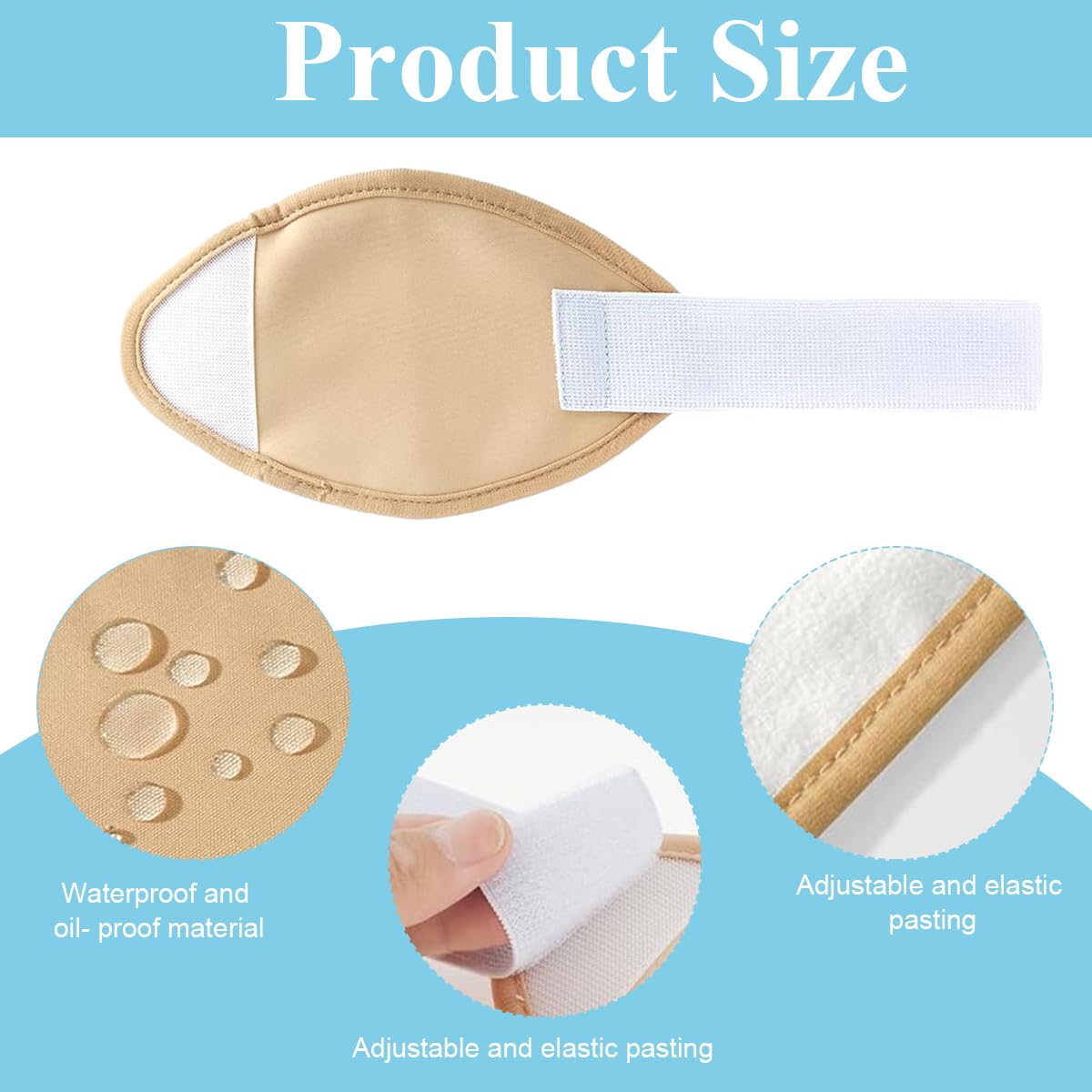 HANNEA Castor Oil Pack Wrap for Calf Knee and Feet, Reusable Bamboo Flannel Knee Oil Pack, Washable Leak-Proof Castor Oil Compress Pads, Soft Comfortable Essential Oil Wrap