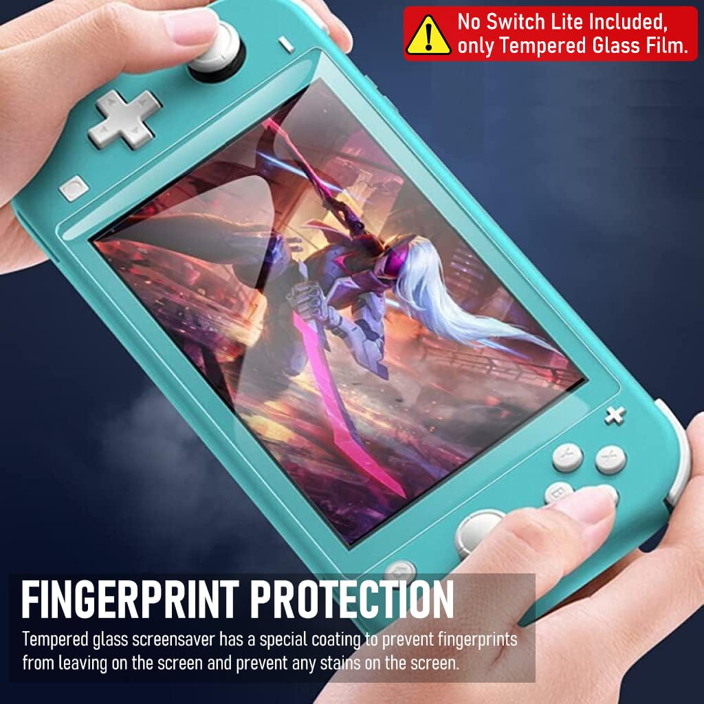 ZORBES 3 Packs Switch Lite Screen Protector, Tempered Glass Screen Protector for Switch Lite 2019, Anti-scratch HD Tempered Glass Film Screen Protection Anti-Glare Protection Film, Not Included Switch Lite