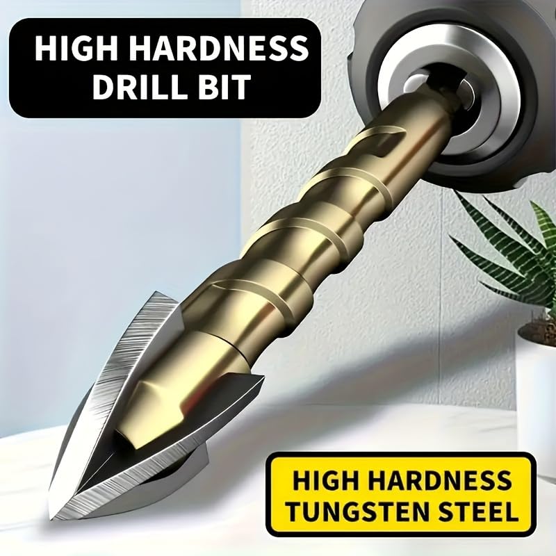 Serplex® 7Pcs High Impact Power Drill Bits Set, Masonry Drill Bits Set Premium Alloy Steel, Carbide Tips, 3mm-12mm Sizes, Efficient Drilling, Versatile for Glass, Tile, Brick, Plastic, Wood 21 PCS