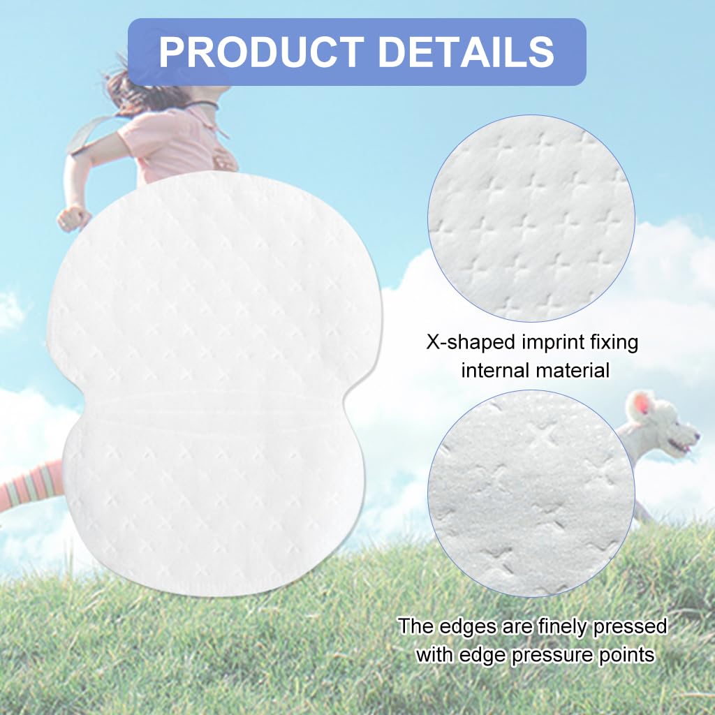 Qpets Dog Diaper Liners, High Abosorbent Cotton Line Pad with Sticky Backing, Breathable Non-Woven Cotton Pads Liners for Dog Diaper - 30 Count