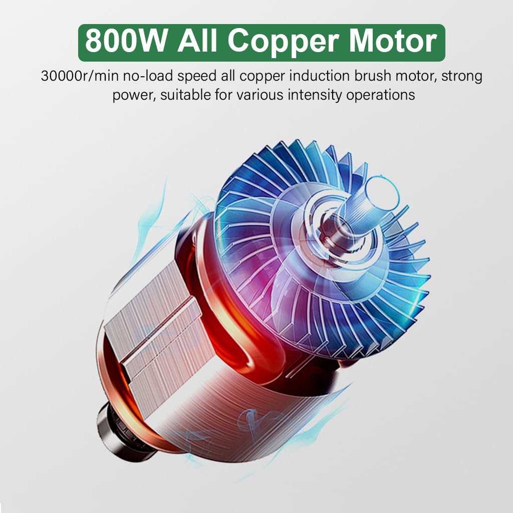 Serplex Electric Wood Router 800W Electric Wood Router Wood Trimmer 33000R/MIN Wood Router with 6 Speeds Anti-slip Handle Design Wood Work Router Tool for Sharping Edge, Trimming