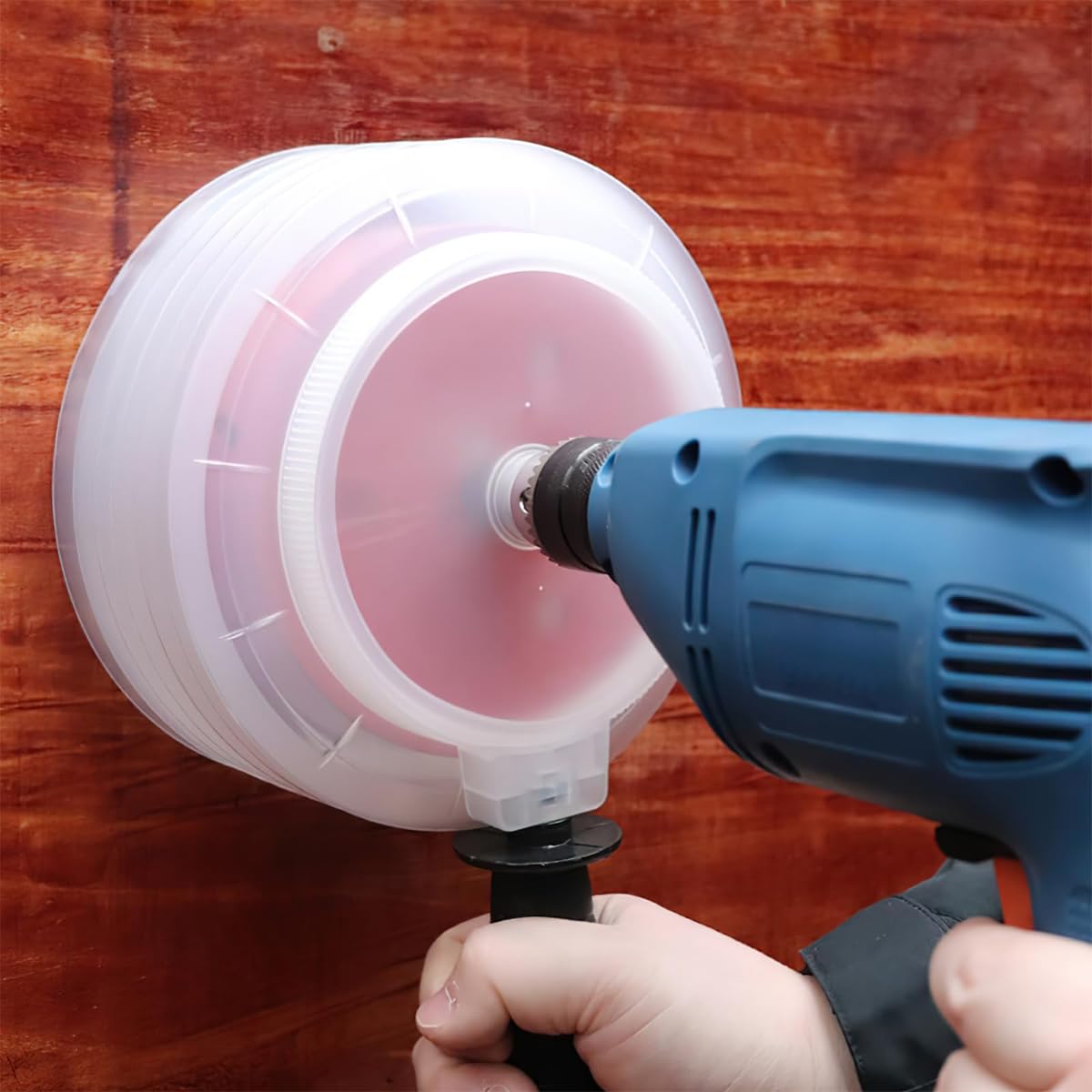 Serplex Hole Saw Dust Bowl 15.5cm/6.1'' Diameter Large Universal Drill Dust Catcher Dust Collector Chip Collector Bowl for Hole Saw, with Handle, Hole Saw Dust Bowl Attachment, Not Include Hole Saw