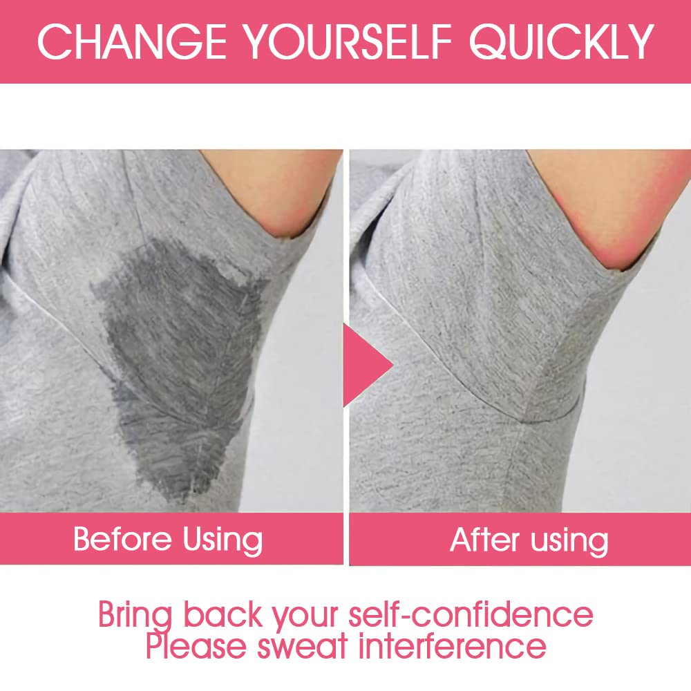 HANNEA 2pcs Cotton Underarms Sweat Pads for Women & Girls with Invisible Shoulder Strap-Armpit Sweat Pad,Washable & Resuable (complexion)
