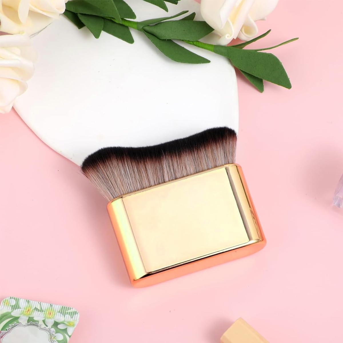 MAYCREATE Makeup Brush Multipurpose Soft Bristles Self Tanning Applicator Brush Foundation Brush Kabuki Foundation Brush Makeup Brush for Liquid Foundation, Setting Powder, Powder Blusher