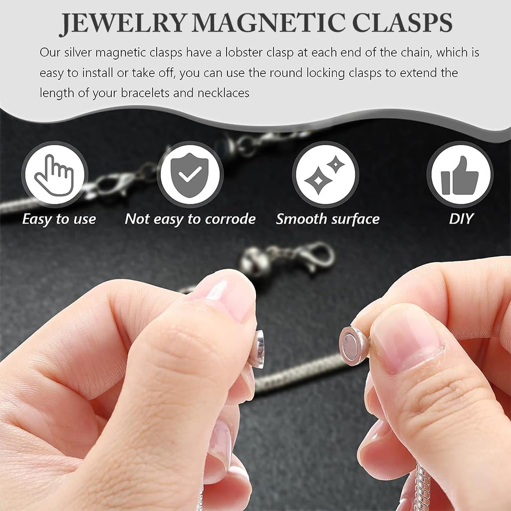 ZIBUYU Chain Extender for Jewellery Lobster Clasps Closures Necklace Extenders Chain for Women and Girl Bracelet, Pendant Chain Extenders (Silver, Golden) - 12 Pieces