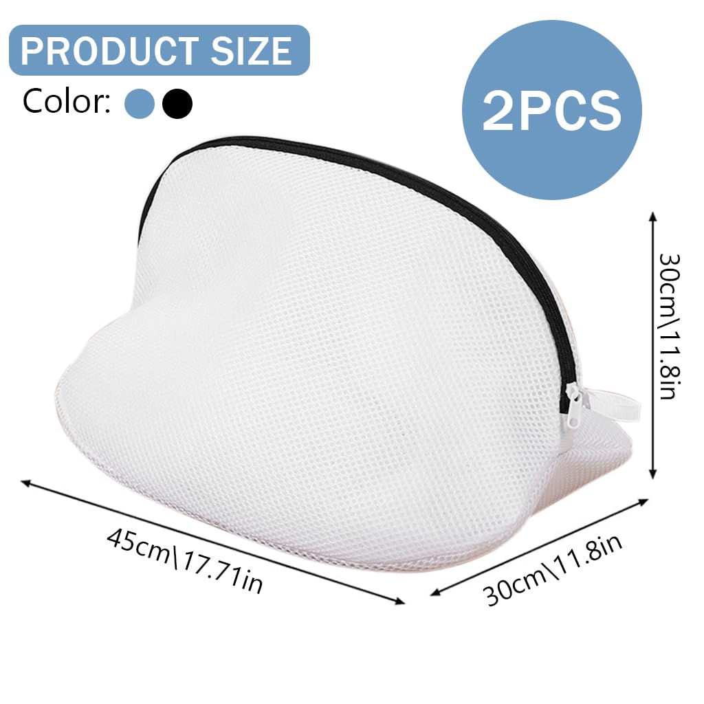 HASTHIP 2Pcs Laundry Bag for Shoes Mesh Zipper Laundry Bags with Hanging Strap Dry Net Bags 17.7x11.8x11.8 inches Reusable Fabric Laundry Bags for Shoes