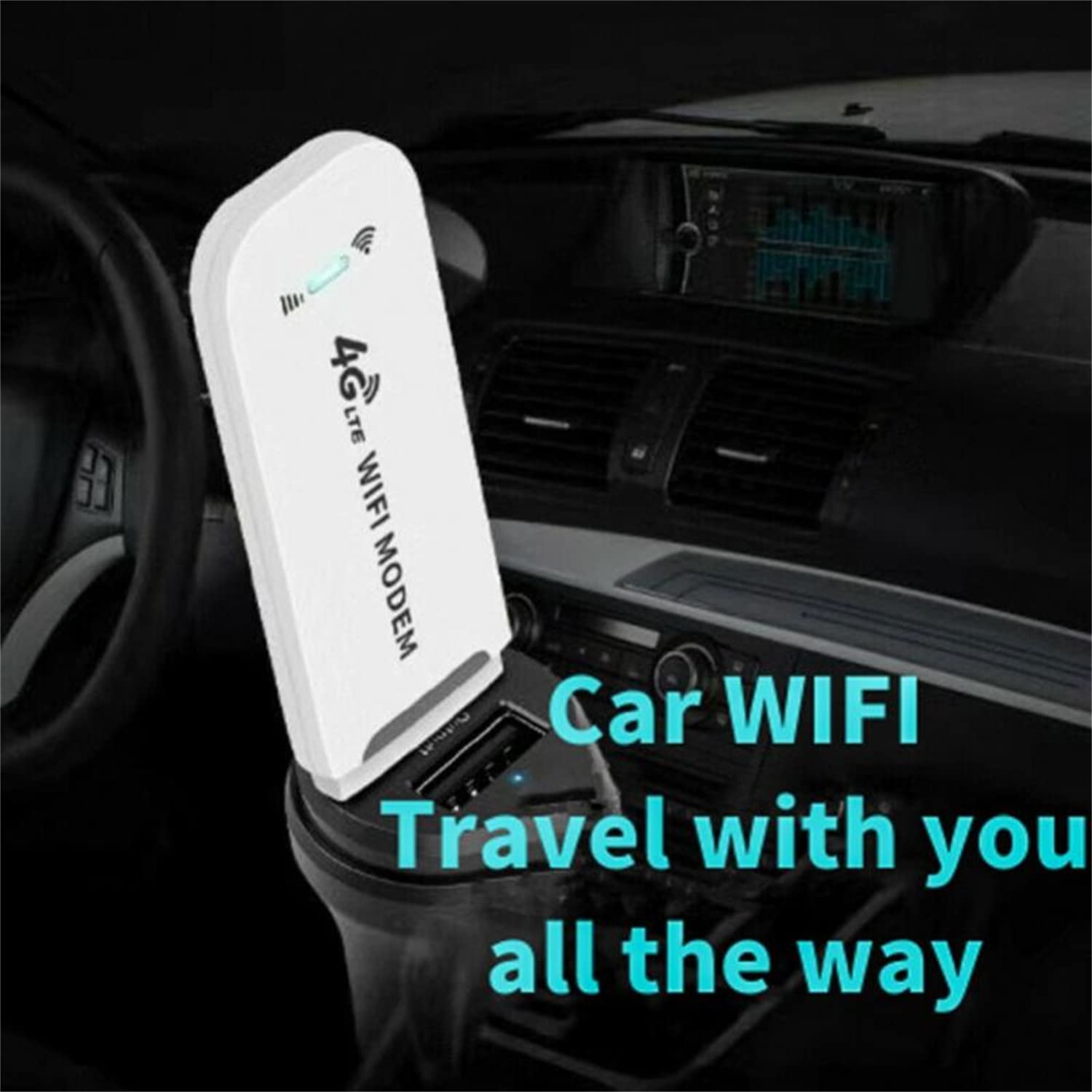 ZORBES 4G LTE USB Wireless Portable Router with up to 150Mbps Data Speed,Play Data Card&Plug
