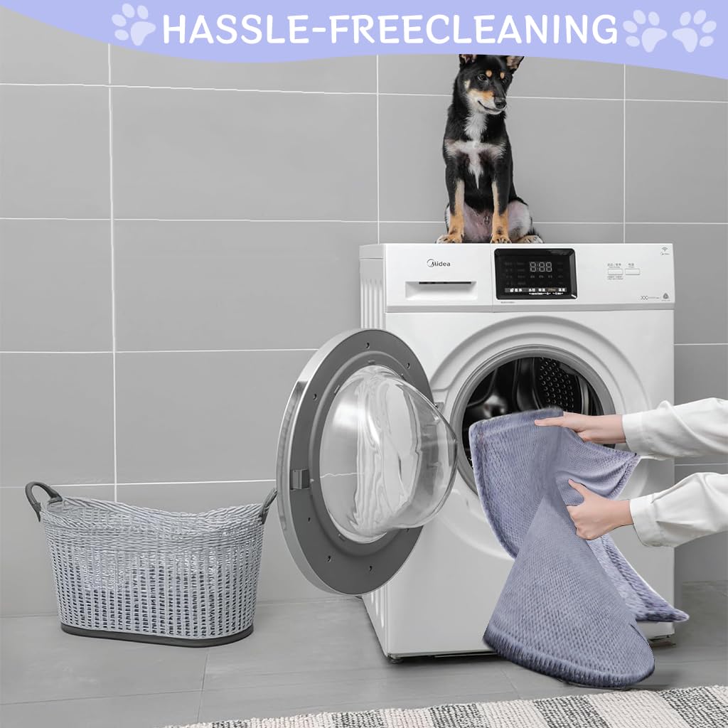 Qpets Pet Blanket Soft Plush Blanket, Large Sleeping Blanket for Dogs Cats Warm Blanket Multipurpose Extra Large Bath Dry Towel for Dogs - 39.3x62.9 inches