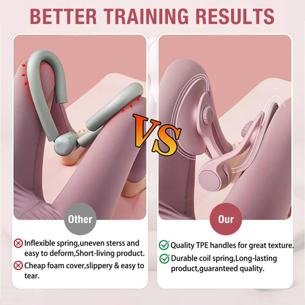 Optifit Hip and Pelvis Trainer, 12kg Adjustable Resistance Leg Exercise Equipment, Ergonomic Kegel Exercises Device, Inner Thigh Exercise Equipment for Women, Thigh Trimmer, Thigh Toners
