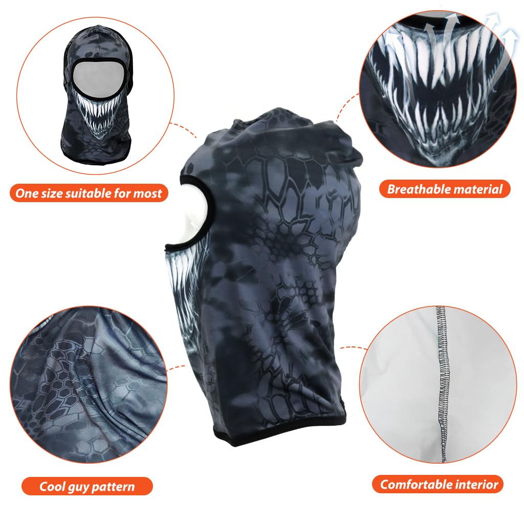 PALAY 3D Balaclava Ski Mask Cool Skull Animal Full Face Mask Cycling/Motorcycle/Halloween