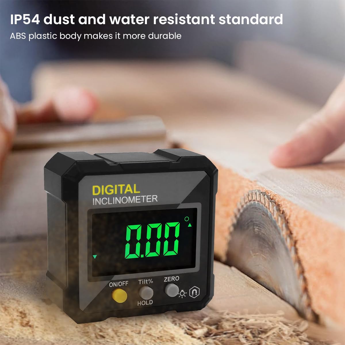 Serplex Digital Inclinometer Tilt Angle Meter Slope High Precision Angle Sensor Clinometer Magnetic Electronic Inclinometer Battery Operated Portable Inclinometer, No Battery Included