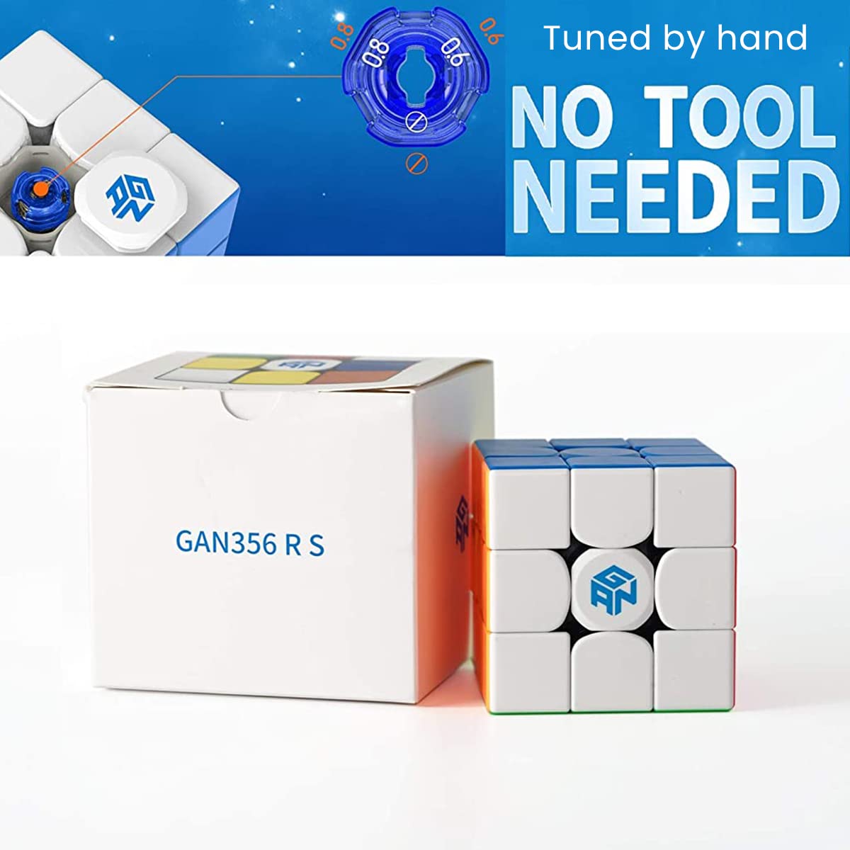 PATPAT 3x3 Magic Cube Plastic Speed Cube Puzzles Toys Magic Cube Toy Stress Anxiety Relief for Adults Kids Brain Training Magic Cube Toy