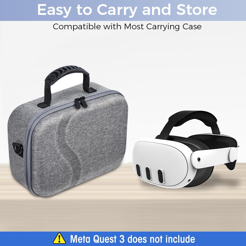 Verilux Adjustable Head Strap for Oculus Quest 3 Replacement Elite Strap for Meta Quest 3 Enhanced Support Lightweight Skin-Friendly Head Strap for Meta Quest 3, No Meta Quest 3 Included
