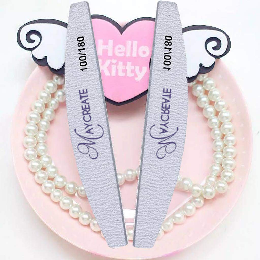 MAYCREATE IainStars Arch Shape Nail Files Buffing Polish Pro Manicure Tool- 10 Pieces