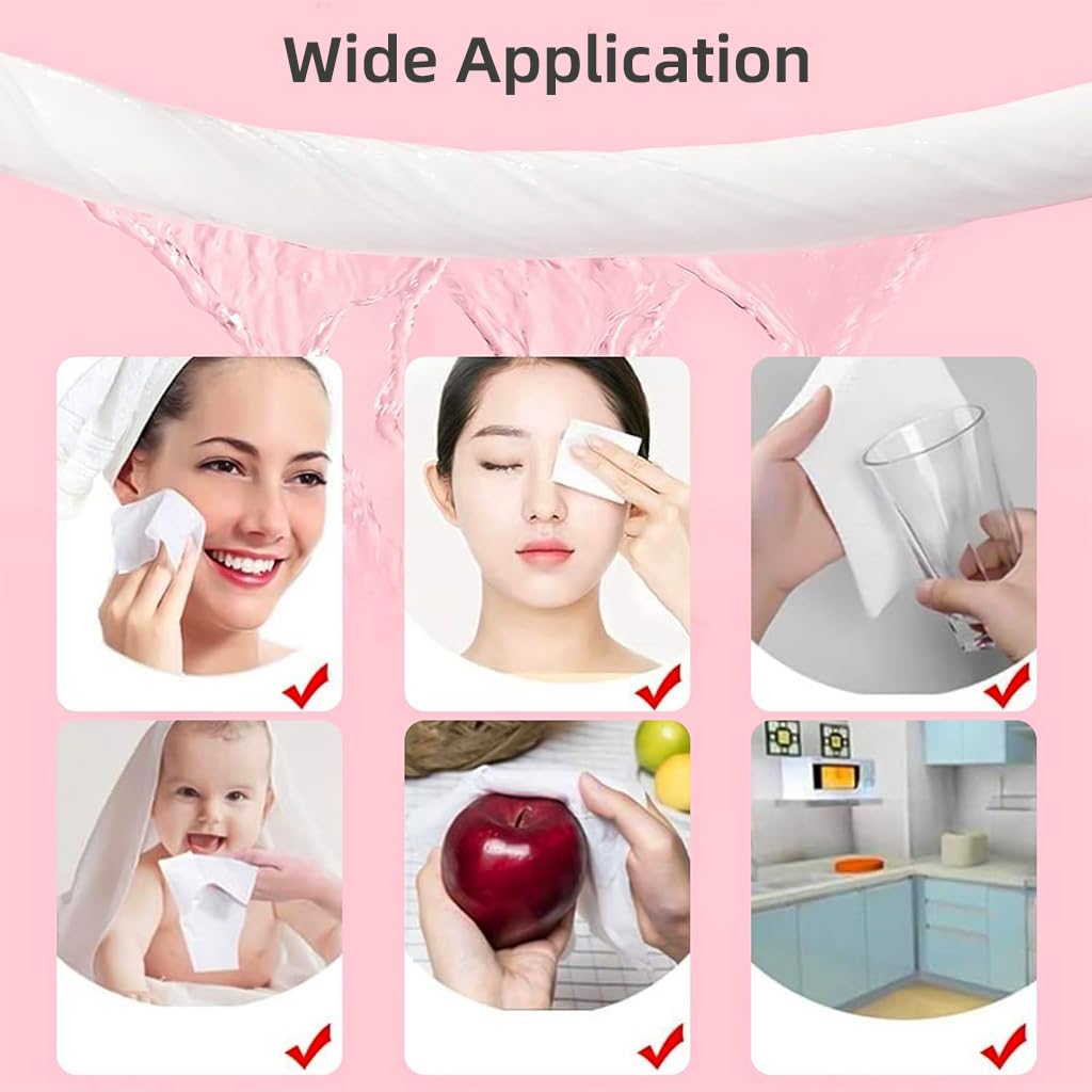 HANNEA 14pcs Compressed Towel Tablet Travel Compressed Cotton Towel Face Towel Reusable Cotton Towel Tablets Multipurpose Compressed Towel Tablets, 9.5X11.8 Inches