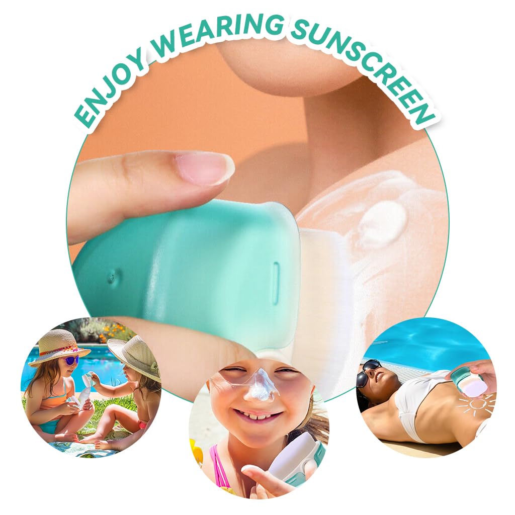 SNOWIE SOFT 1Pcs Sunscreen Cream Brush Liquid Foundation Brush Lotion Application Brush with Dust Lid Microfiber Sunscreen Cream Applicator Brush Makeup Brush Kabuki Liquid Foundation Brush