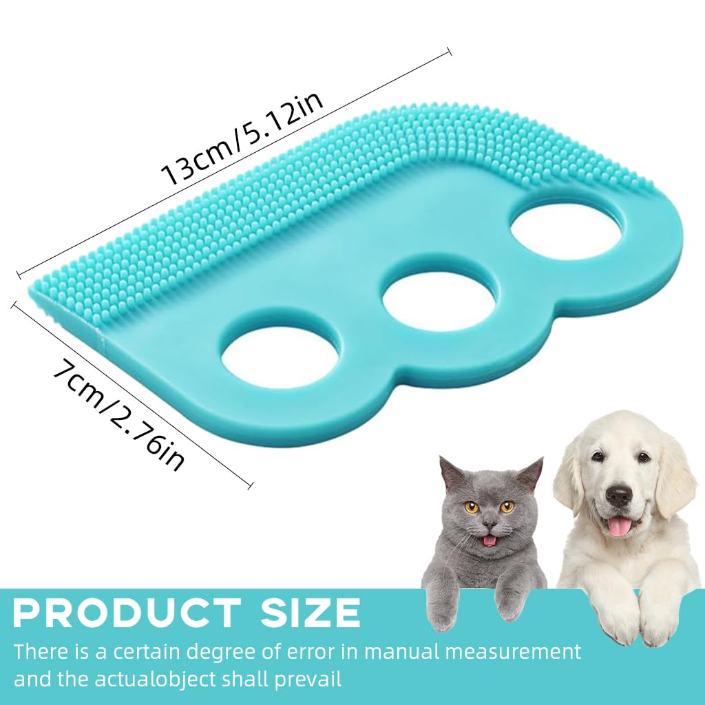 Qpets Pet Hair Remover Brush Double Sided Soft Rubber Pet Hair Cleaner Brush Fur Remover Tool for Sofa, Clothes, Floor, Carpet Home Brush