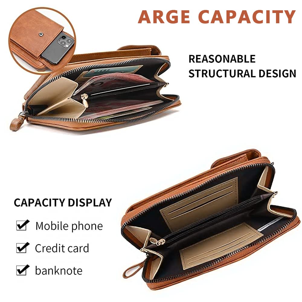 PALAY Crossbody bags for Women Mobile Cell Phone Holder Card Pocket Bag Stylish PU Leather Sling Bags for Women Girls Purse Wallet Mini Shoulder Bags
