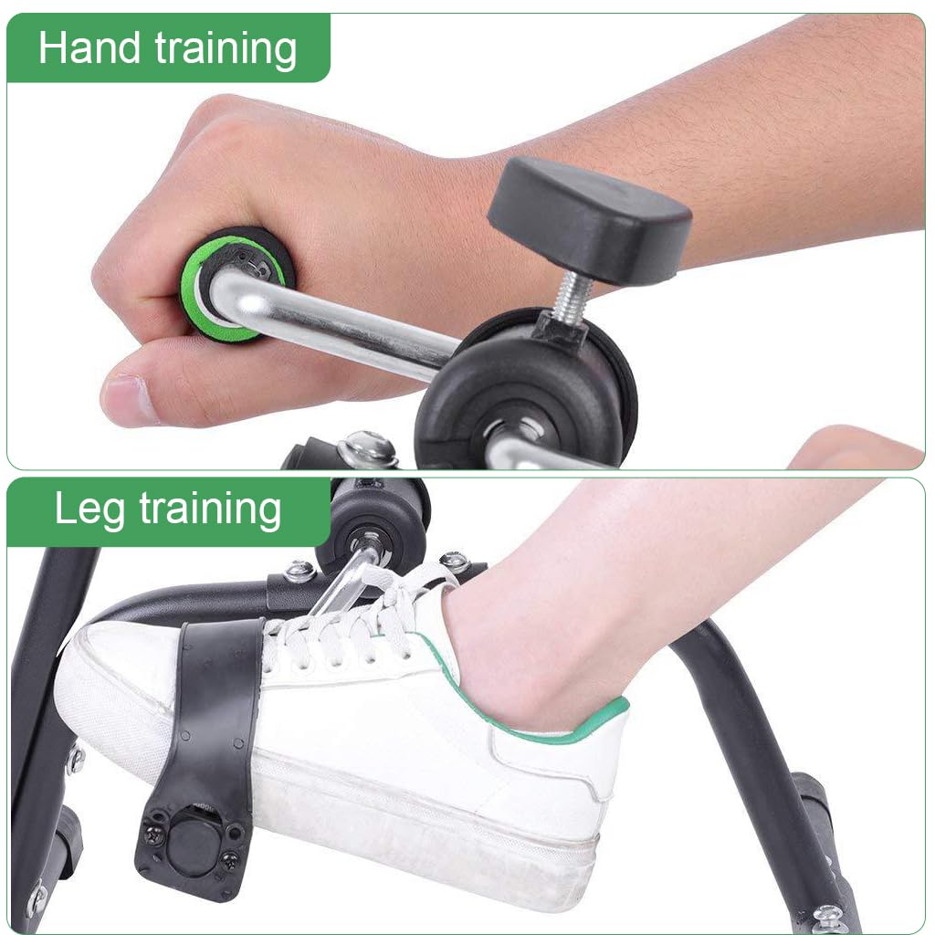 Proberos Pedal Exerciser Bike Hand Arm Leg and Knee Peddler Adjustable Fitness Equipment for Seniors, Elderly Home Pedal Exercise Bike for Total Body, Adjustable Height & Resistance Pedal