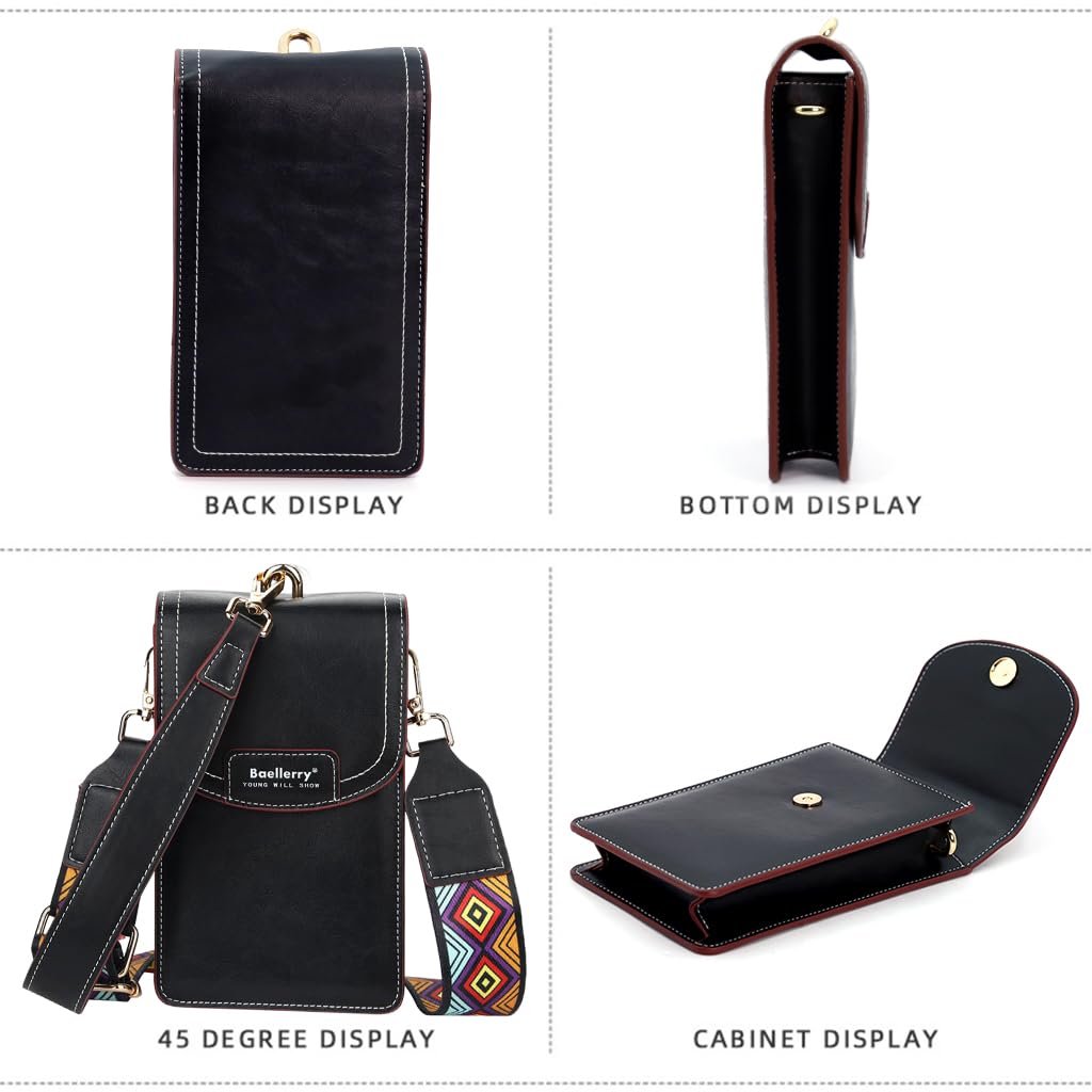 PALAY Women Crossbody Phone Bags for Mobile Cell Phone Holder Pocket Wallet PU Leather Sling Wallet for Women Girls Ladies Mini Shoulder Bags