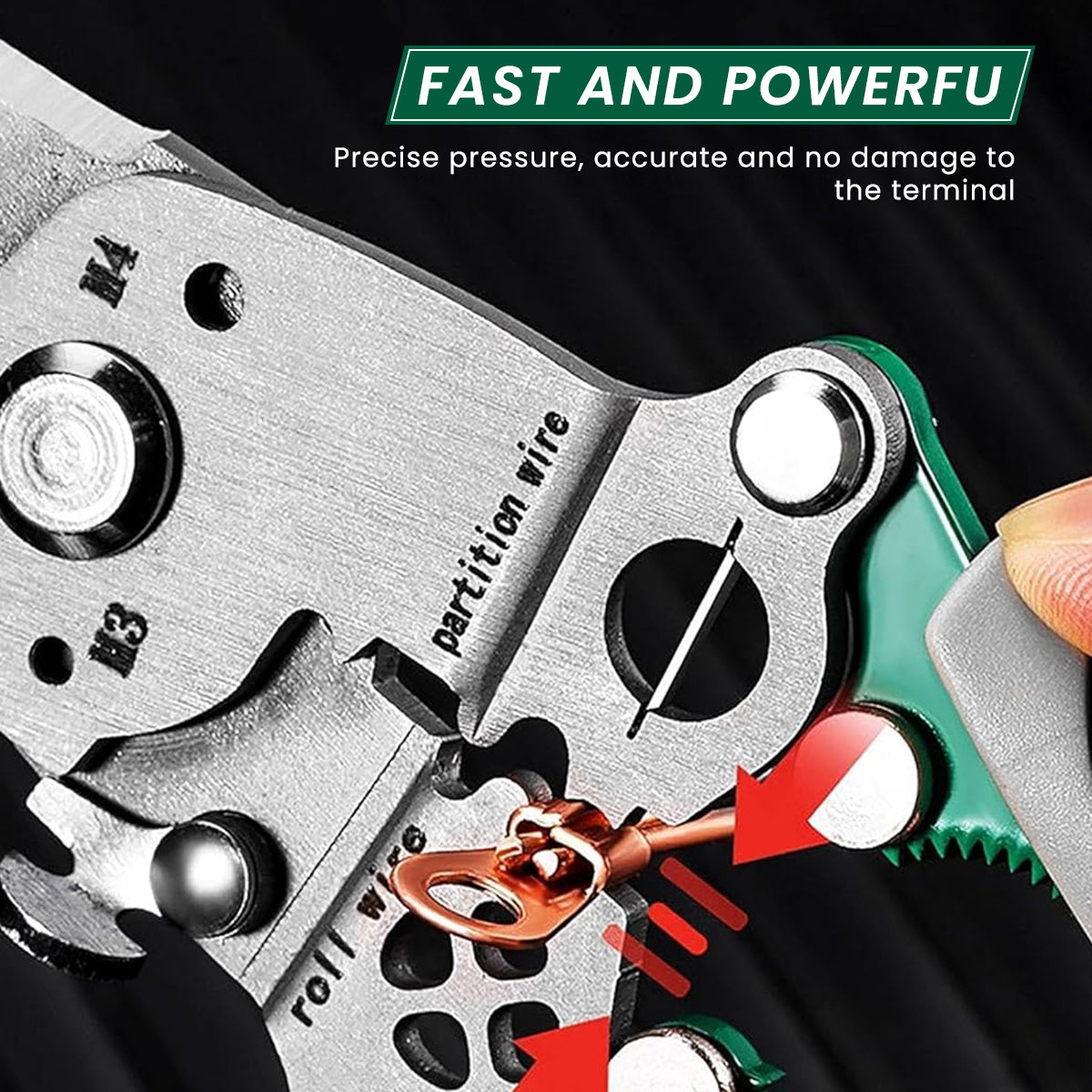 Serplex Folding Wire Cutter 18 in 1 Multifunctional Wire Cutter Stripper Tool Folding Handle Design Carbon Steel Wire Cutter Wire Stripper Crimper Portable Crimping Tool for Electrician