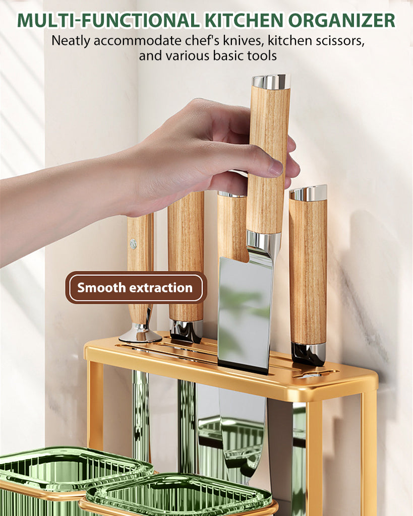 HASTHIP Kitchen Chopsticks Rack Chopstick Box Wall Mount or Countertop Cultery Drainer Utensils