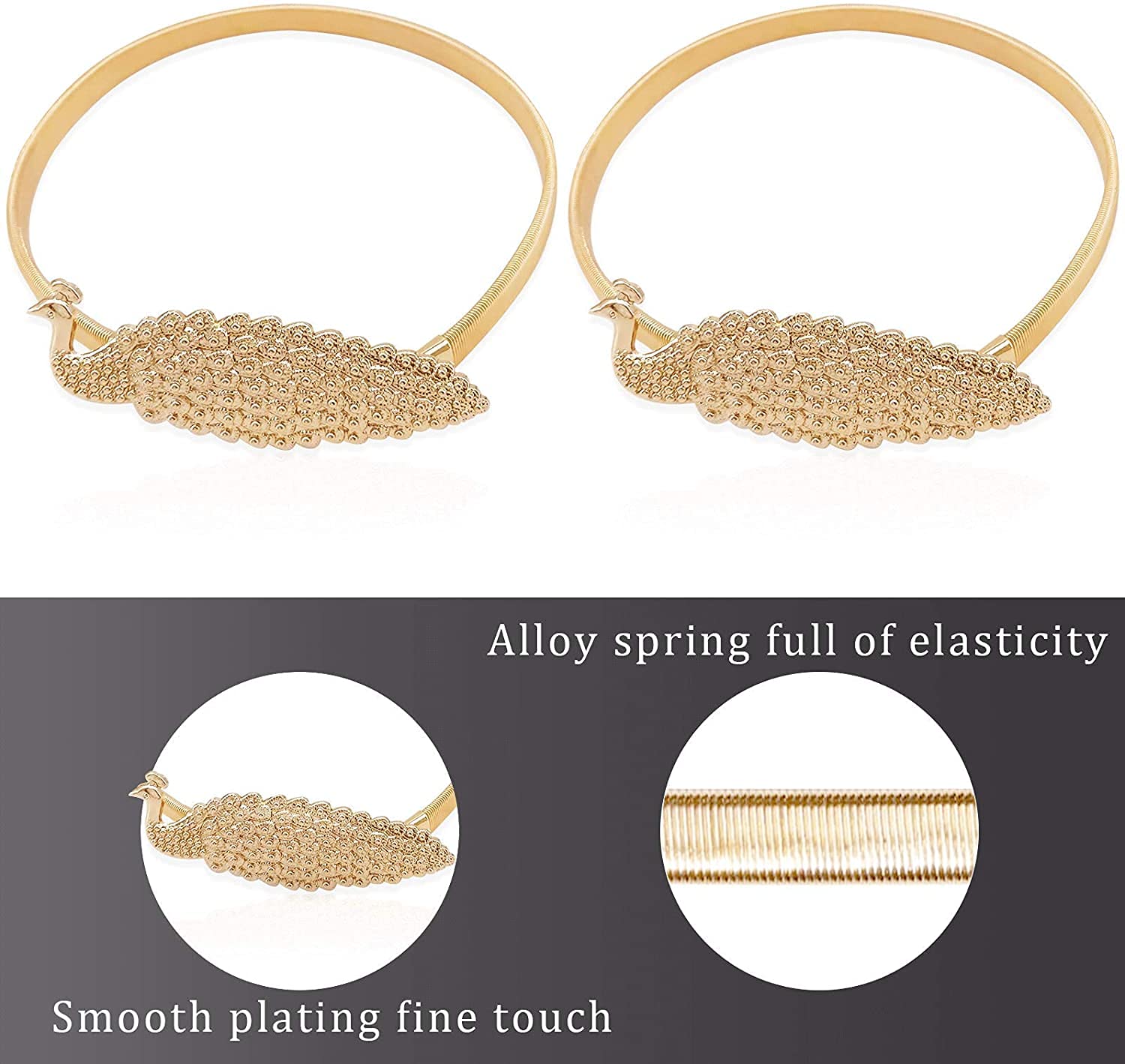 HASTHIP Curtain Tieback Set of 2 Convenient Drape Tie Backs Holdback Holder for Window Draperies Curtain Holders Tieback Wall for Home Decoration