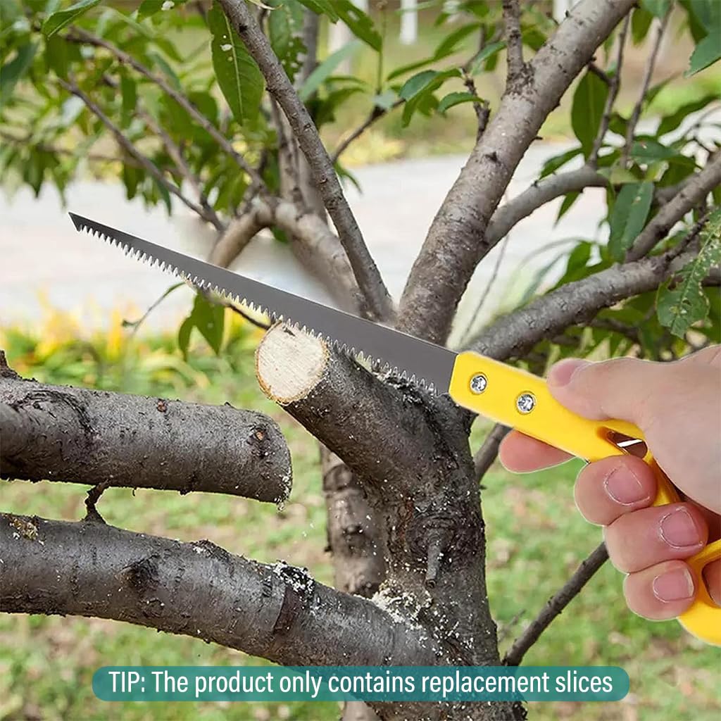 HASTHIP 5pcs Saw Blades Replacement for Mini Gardening Hand Saw Pruning Saw, 26cm Hand Robust Manganese Steel Saw Blade