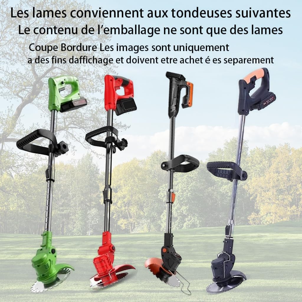 HASTHIP Grass Trimmer Blades Heads Replacements 15cm Dia Alloy Blades, 6 inches Round Blade, 5Pcs Plastic Blades