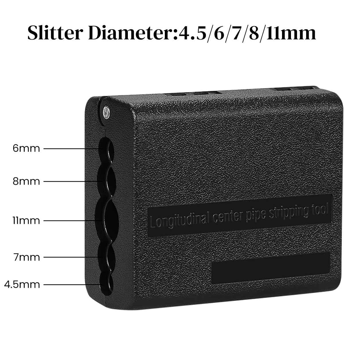 Serplex Fiber Optic Cable Stripper Multi Fiber Optic Stripper for 4.5mm/6mm/7mm/8mm/11mm Fiber Optic Mid Open Alloy Blade Design Multi Purpose Fiber Optic Stripper Tool