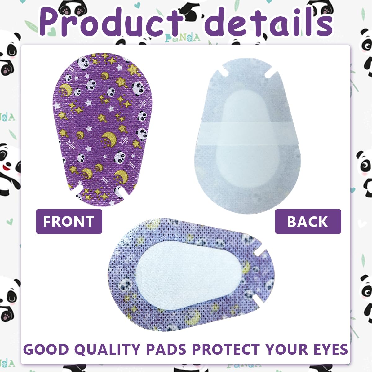 MAYCREATE 20pcs Kids Eye Patches for Lazy Eye, Cute Fun Adhesive Eye Cover, Breathable Non-woven Fabric Eye Patch for Toddler Boys Girls Eyesight Correction