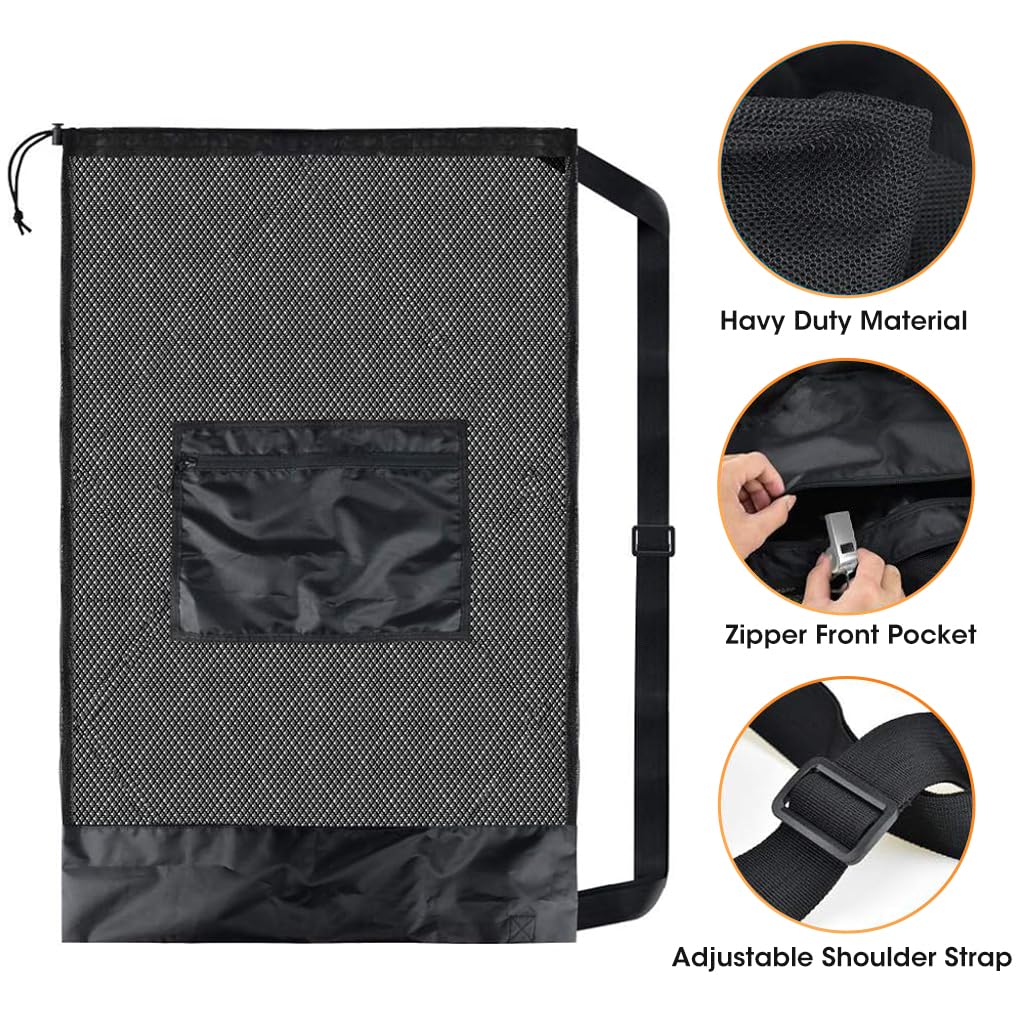 Optifit Large Football Bag for Volleyball Basketball Football Outdoor Sports Equipment with Zipper Pocket, Premium Football Carry Bag with Shoulder Strap