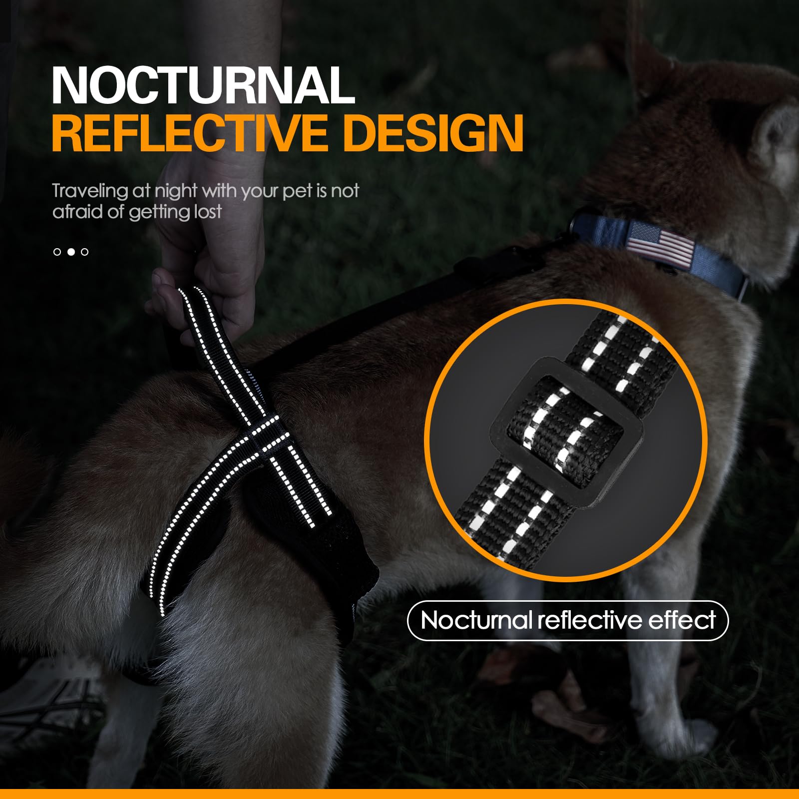 Qpets Dog Lift Harness Rear Leg Use Lifting Harness for Dog Rear Legs Support Adjustable Length and Size Rear Legs Walking Assistant Dog Leg Support for Aging Dog, Disabled, Injured Dog(Size, M)