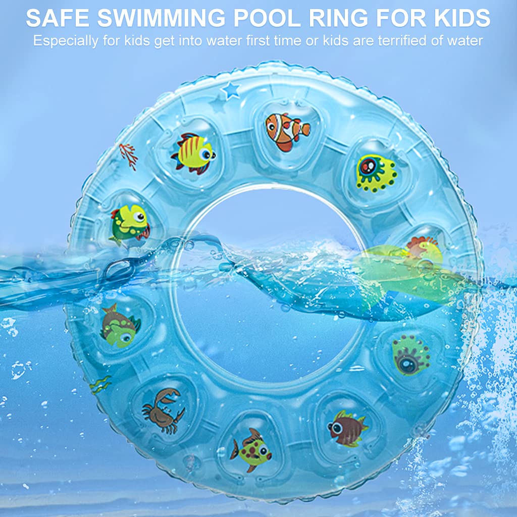 Proberos 50cm Swimming Tubes for Kids, Inflatable Thicken Double Layer PVC Swimming Floats for Boys Girls Under 4 Years, Summer Fun Water Toys for Kids, Party Fun, Beach Outdoor Party Supplies