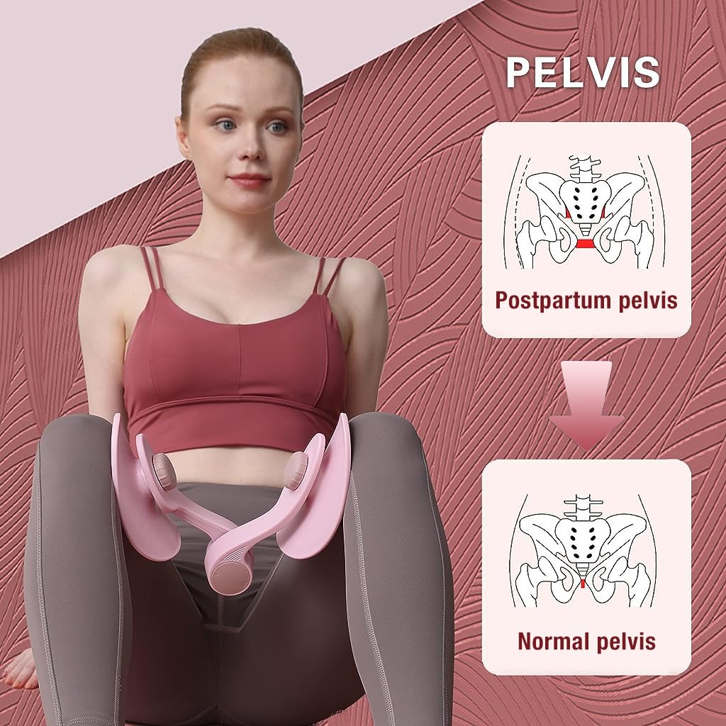 Optifit Hip and Pelvis Trainer, 12kg Adjustable Resistance Leg Exercise Equipment, Ergonomic Kegel Exercises Device, Inner Thigh Exercise Equipment for Women, Thigh Trimmer, Thigh Toners