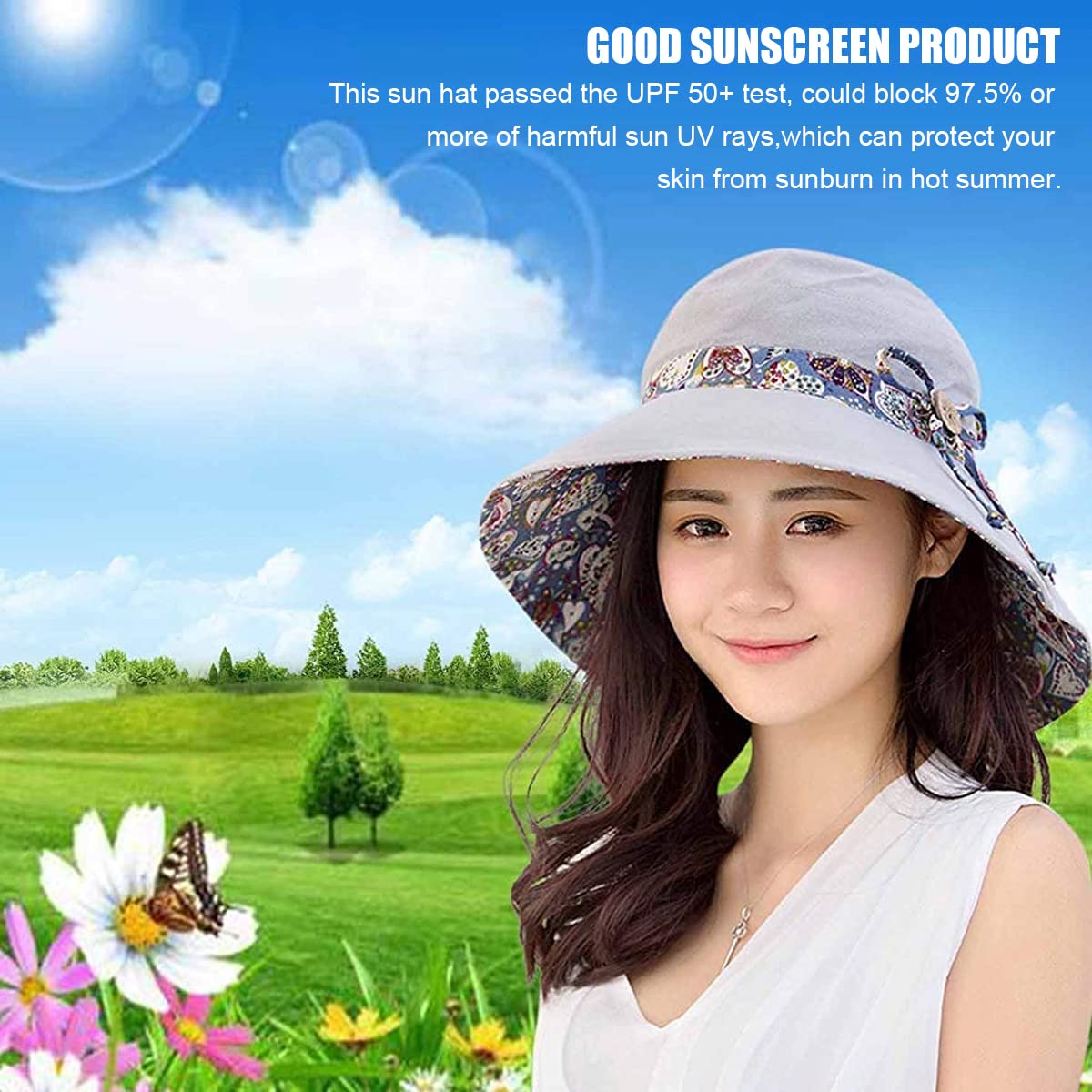 SANNIDHI Women's synthetic Hat (Pack of 1) (PA01_Grey_Free Size)