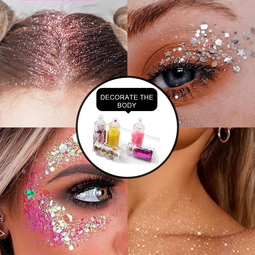MAYCREATE Nail Art Supplies Tool Kit with 15Pcs Nail Art Fine Detail Brushes 10-Color Striping Tapes Metallic Foils Glitters Nail Decals Stickers Dotting Tools DIY Nail Art Supplies for Nail Salon