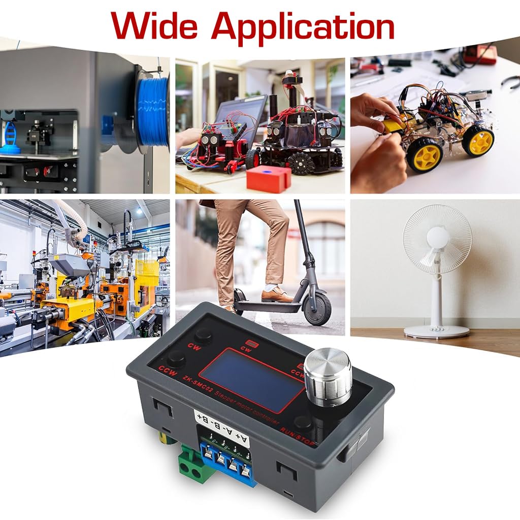 Serplex Stepper Motor Driver Controller Integrated Board Forward / Reverse Pulse Speed Angle Control Module PLC Serial Communication for NEMA 17 23 Motor