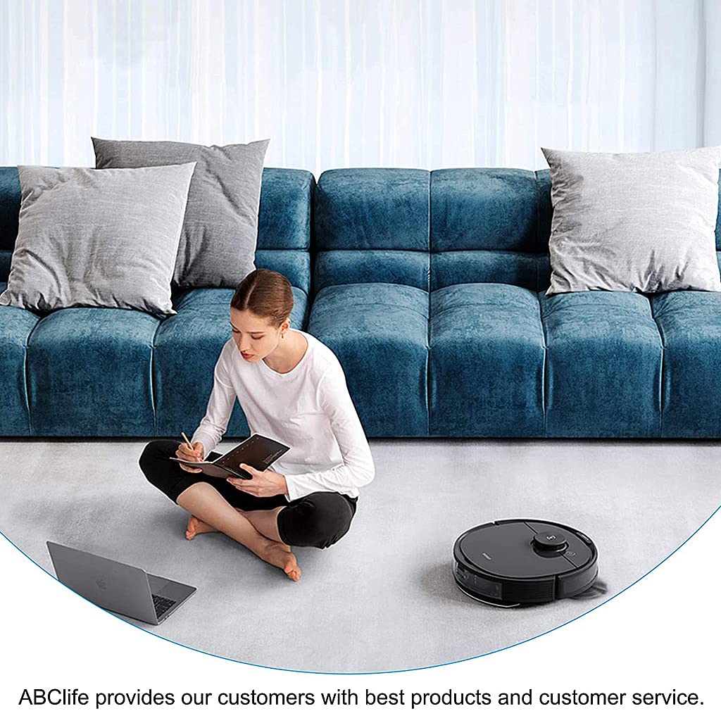 Verilux Replenishment Kit Replacement Parts Compatible with Ecovacs DEEBOT OZMO 920/ ECOVACS DEEBOT OZMO 950 Robotic Vacuum Cleaner Accessory Kit Pack of 1x Main Brush, 3X Filter, 4X Side Brushes.