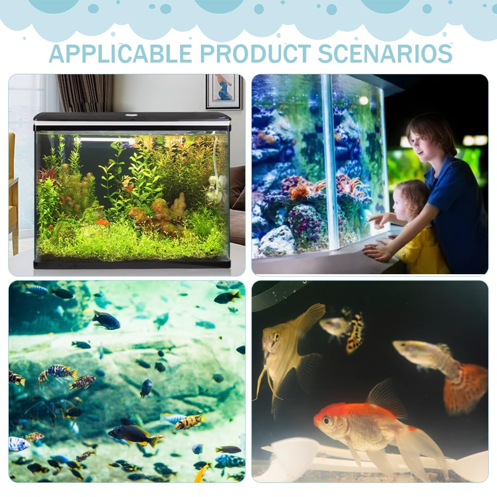 Qpets 2 Sizes Aquarium Betta Fish Breeding Boxes, Modular Incubator Boxes In-Tank Floating Breeding Box Anti-escape PET Plastic Fish Breeding Box with Mesh Screen