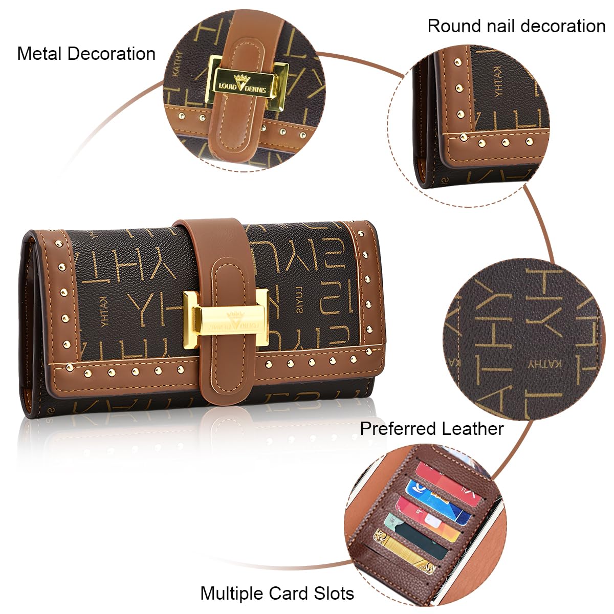 PALAY Women Wallet for Ladies PU Leather Card Purse for Women Card Coin Holder Clutch Wallet for Women