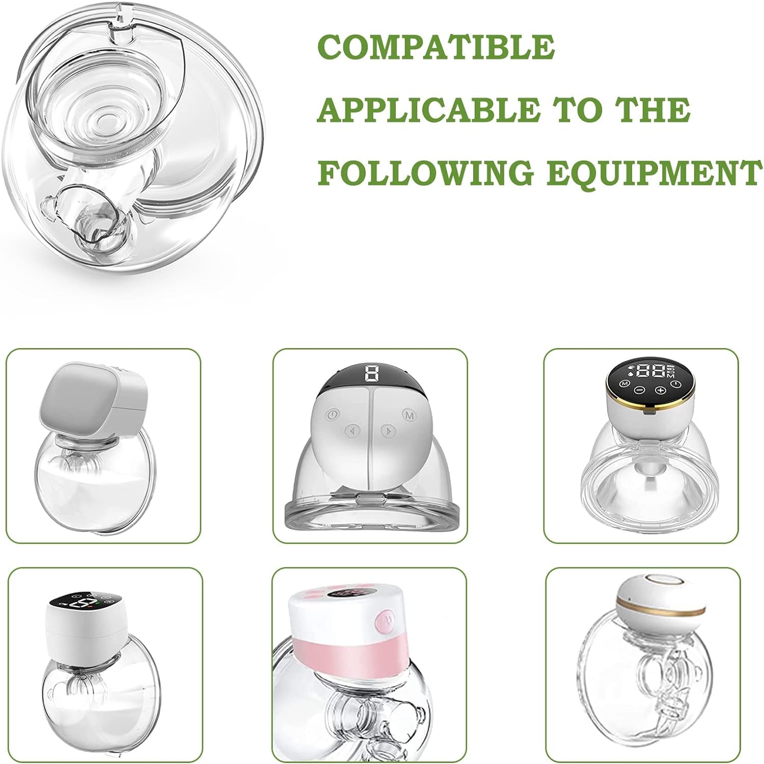 SNOWIE SOFT Breastmilk Collector Cup Wearable Breast Pump Accessories Replacement Parts Milk Collector Cup, Compatible with S9/S10/S12 Wearable Breast Pump Linker Flange, Overall Collector Cup 24MM