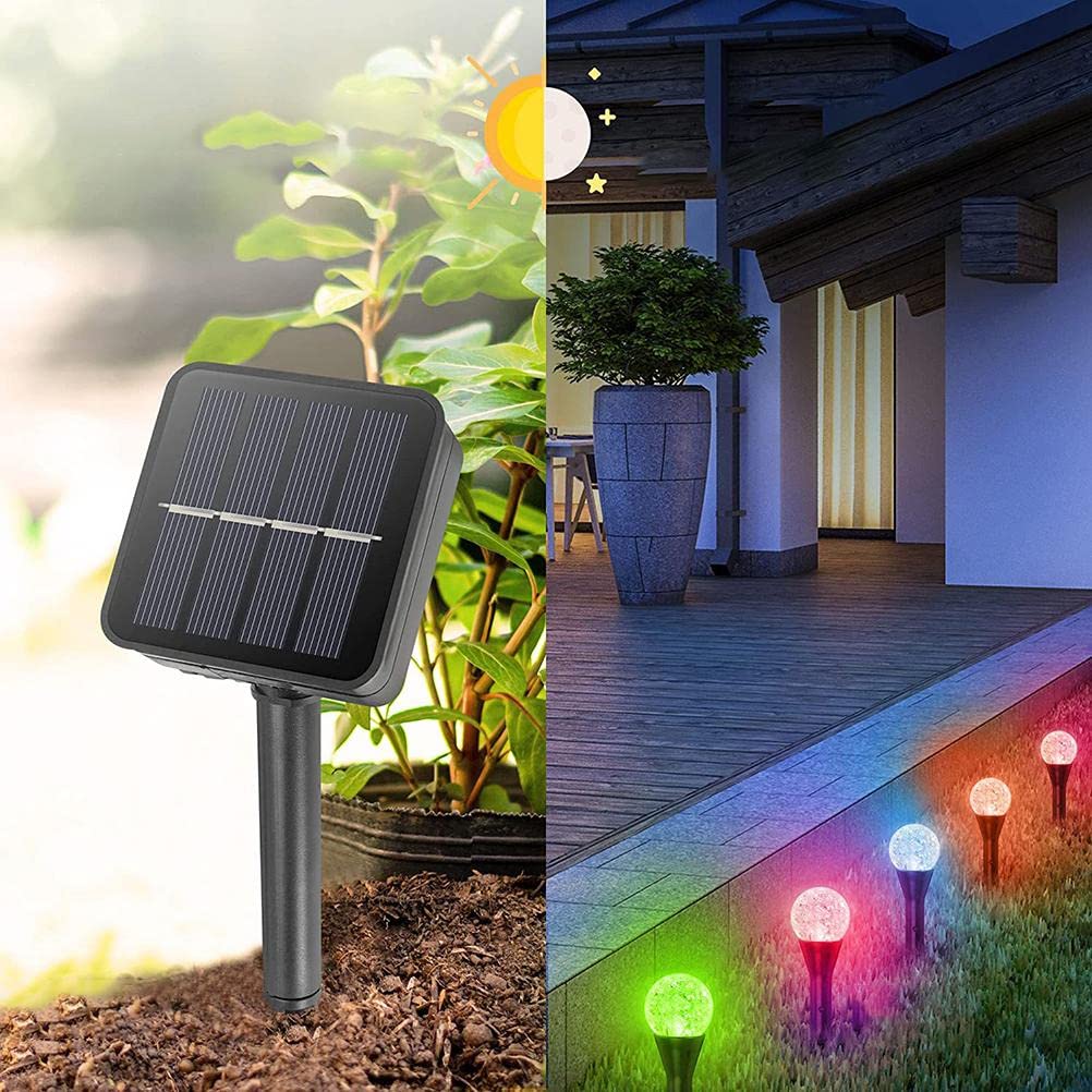 ELEPHANTBOAT Solar String Lights Outdoor IP55 Waterproof 10 RGB Twinkle Lamp Solar Street Light 8 Mode 14Ft Outdoor Lamps for Home Decoration LED Lights for Garden Patio Yard Parties Wedding Colorful Lights