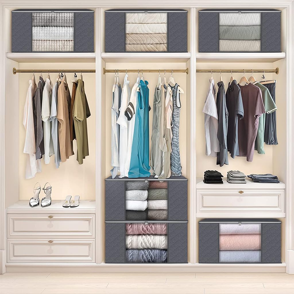 HASTHIP 6 Packs Wardrobe Organizer