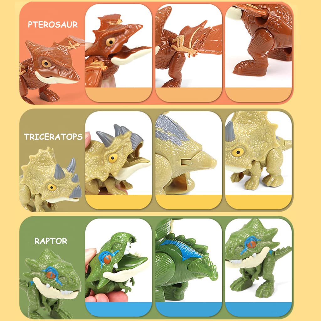 PATPAT Dinosaur Toys for Kids Dinosaur Car with Activity Play Mat, Dinosaur Figures Realistic Dinosaur Playset Pull Back Car Toys for Creating Dinosaur World Gifts for Kids Boys Girls 3-8 Years Old