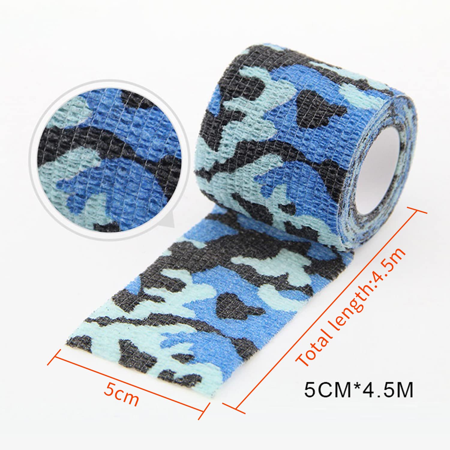 Qpets 6 Roll Stmandy Vet Tape wrap, wrap Bandage, Adhesive wrap Bandage Crepe Bandage for The Person or The Pets who was injure or Have Wound